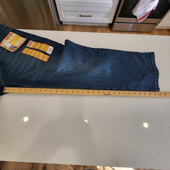 Wrangler Five Star Jeans Men’s 36x29 (Fits 36x30) Blue Cowboy Relaxed Fit Flex - Picture 12 of 14